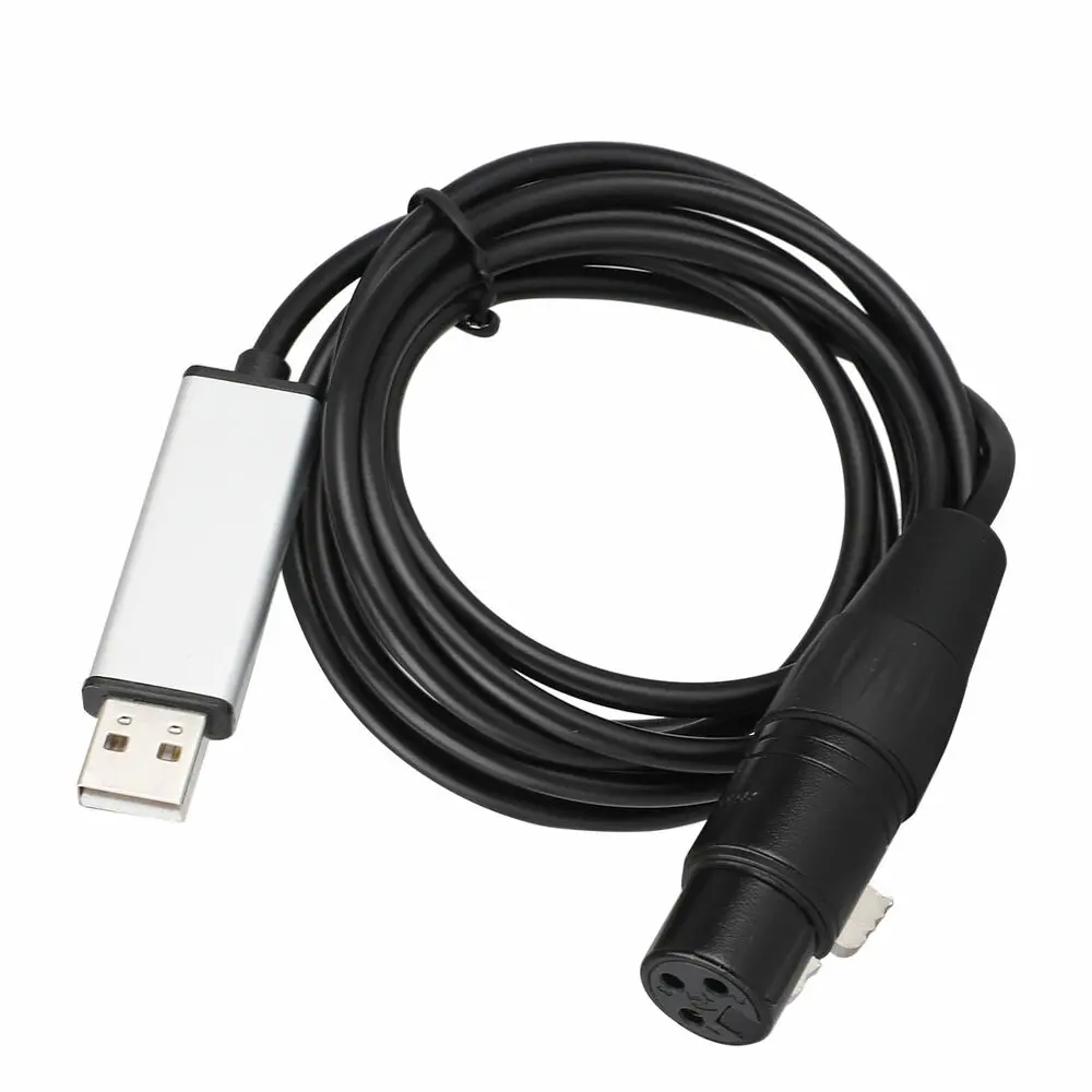 

USB-адаптер для интерфейса DMX, кабель управления светодиодом DMX512, компьютерное сценическое освещение
