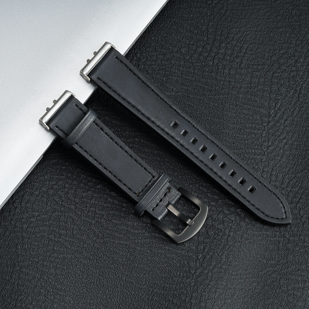 Premium Leather Strap Replacement for Sports Watch - Elegant Wristband Accessory