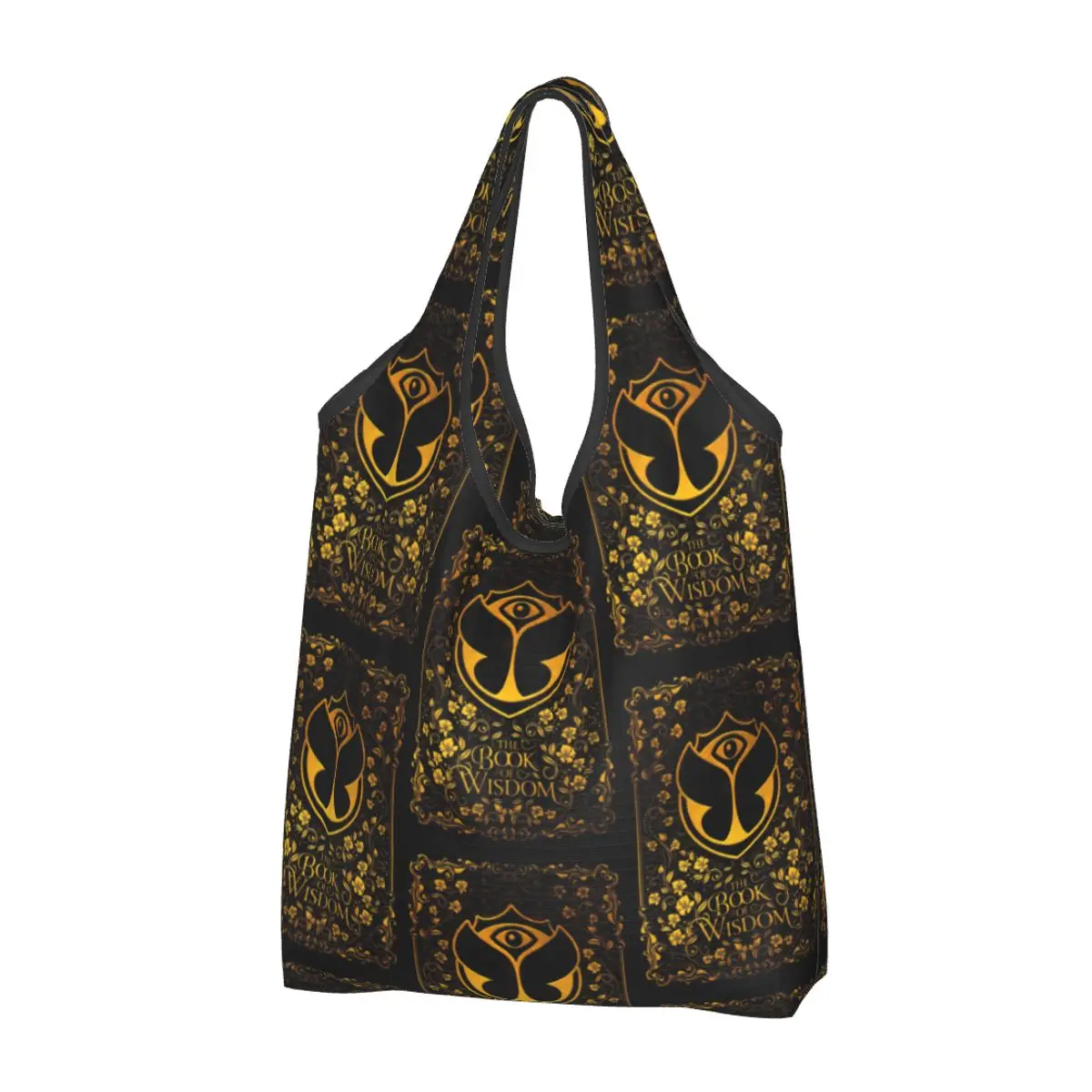 

Tomorrowland Grocery Shopping Bag Cute Shopper Shoulder Tote Bags Portable Belgian Electronic Dance Music Festival Handbag