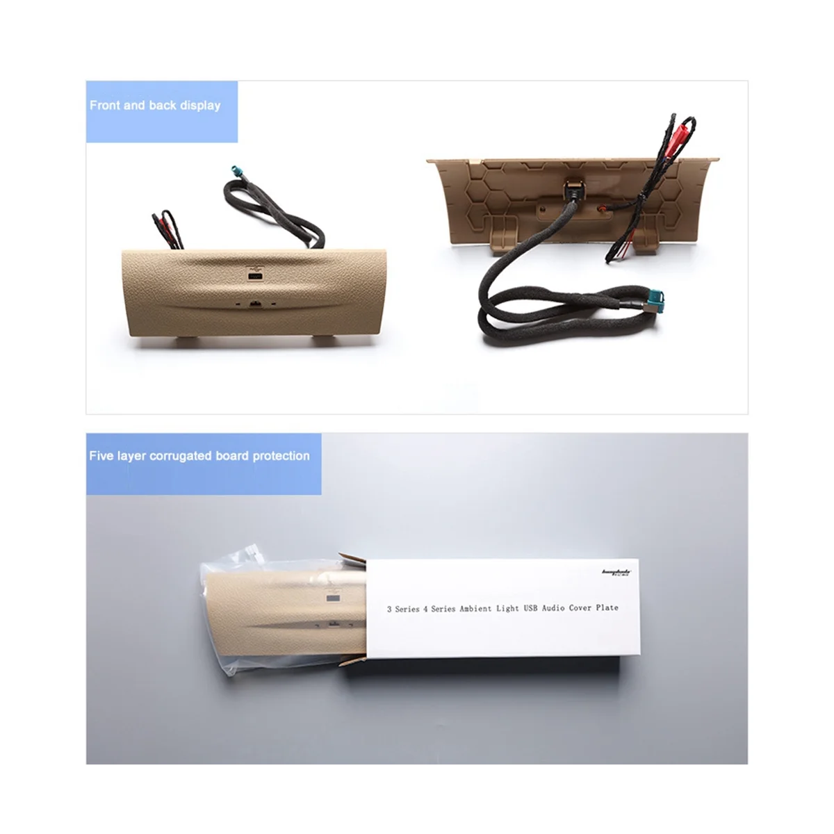 

Черная автомобильная лампа атмосферы 2 цвета приборная панель USB крышка для 3 /GT/4-Series F30 F32 F34 F36 2012-2019