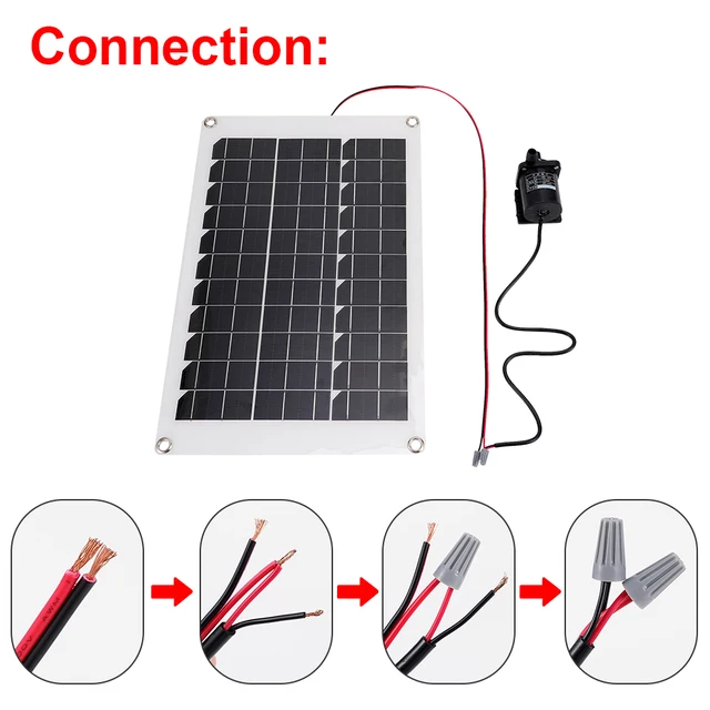50W Napelemes Panel Kefe Nélküli Napenergia-Vízszivattyúk Készlet Rendkívül Quiet Merülő Víz Sprinkler Medence Tó Kerti Szökőkút Dekoráció - Image 4