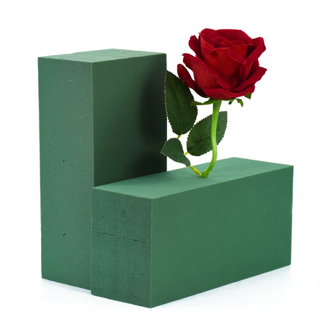 Blocs de mousse florale fraîche et humide, 3/6 pièces, pour fête de mariage, Arrangement floral, décoration, briques en polystyrène, boue, accessoires de jardin pour la maison 2