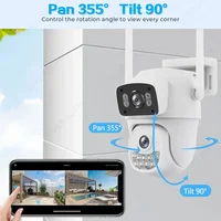 Top vente 10MP PTZ caméra double objectif double écran WiFi Surveillance extérieure suivi automatique Protection de sécurité caméras IP PTZ Hieasy 2
