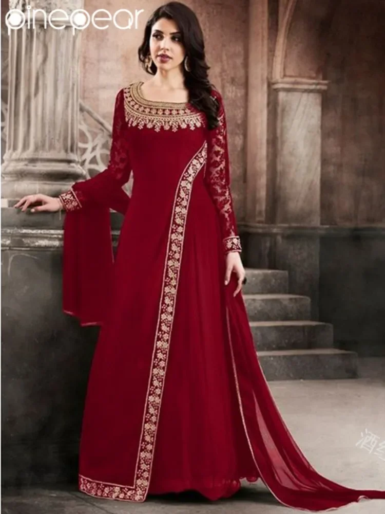 PinePear 2025 جديد إمرأة فاخر جلابيه عباية دبي ترك...