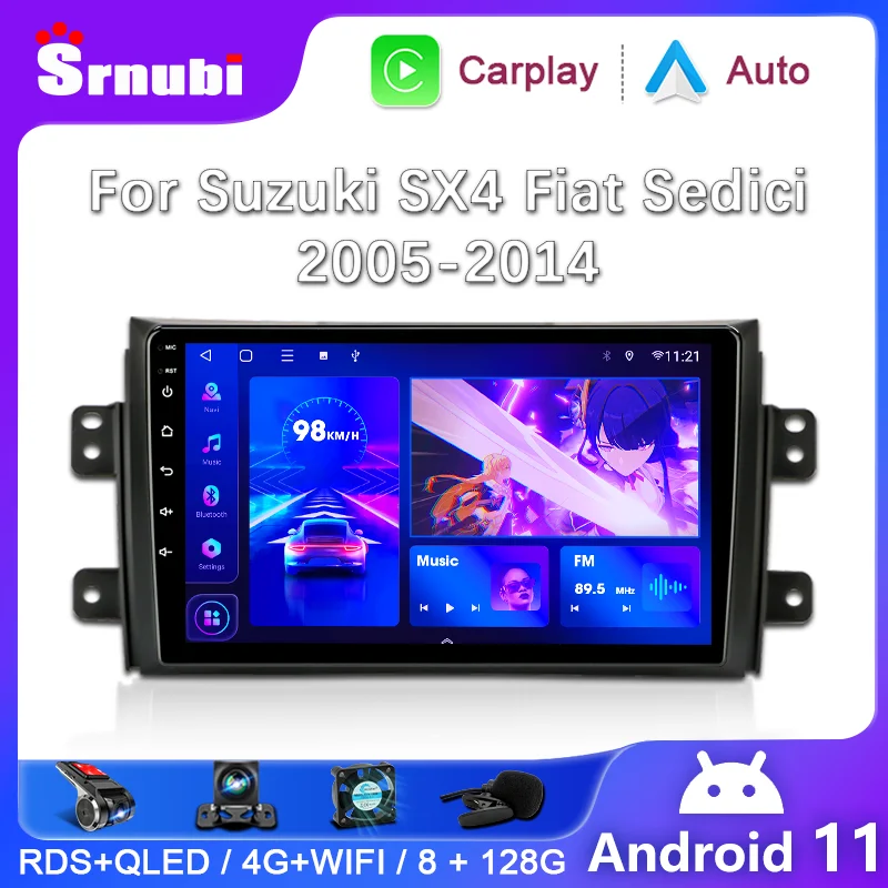 4G 64G Android Autoradio Für Suzuki SX4 2006-2013/Fiat Sedici 2005-2014