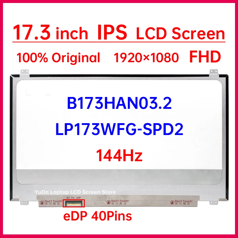 17.3 Inch 144Hz LCD Screen B173HAN03.2 LP173WFG-SPD2 For Lenovo Legion ...