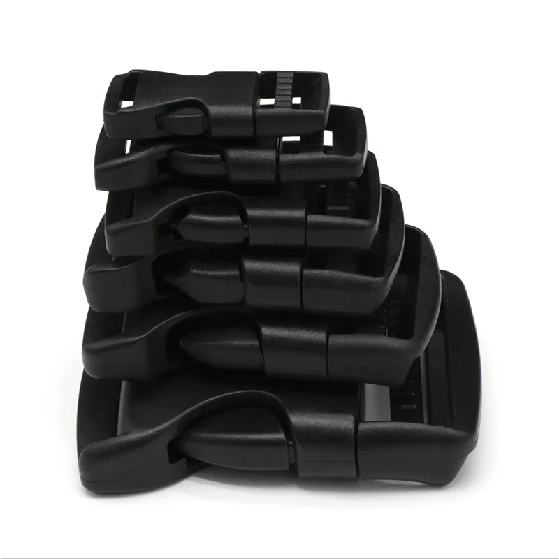 Dual Adjustable Belt Buckles 20/25/32/38/50mm Plastic Hardware Side Release Buckles Backpack Belt Bag Parts Strap Webbing 2Pcs