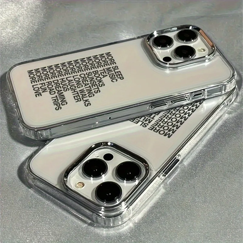Minimalist Personalized English Pattern Soft Phone Case Cover