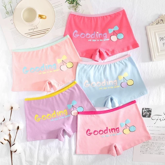 Hot Sale Panties young girls Underwear Free Shipping New teenagers cherry  short Boxers panties Safety of