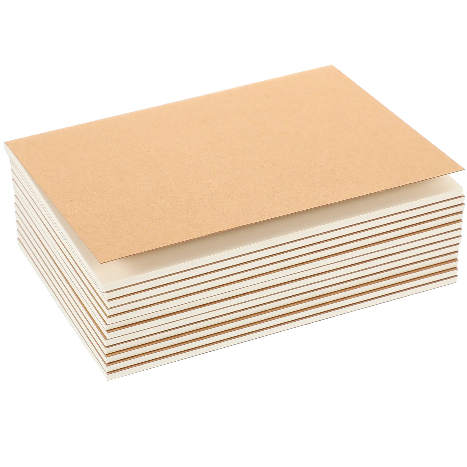 12PCS A6 Kraft Notebooks Kraft Paper Notebooks Blank Cover Kraft Journals for Students Home Office Supplies £¨ 140X100MM £© 5