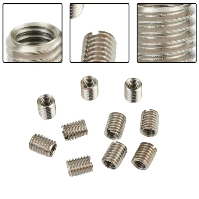 10PCS Stainless Steel Thread Adapters Convert M8 8mm Male To M6 6mm Fem LO