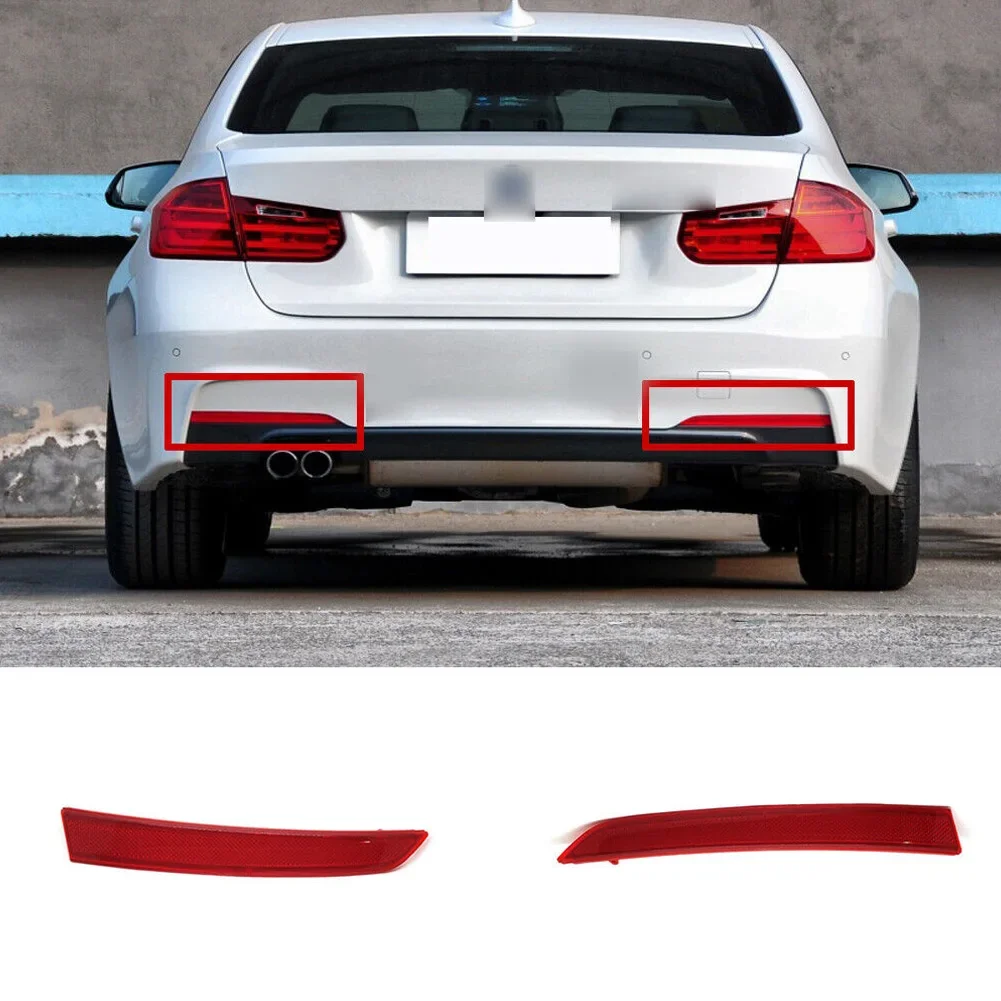 리어 범퍼 리플렉터 램프 63147847165 63147847166, BMW 3 시리즈 F30 F31 M 스포츠 12-17 투어링, M 스포츠 범퍼 포함, 1 개, 2 개