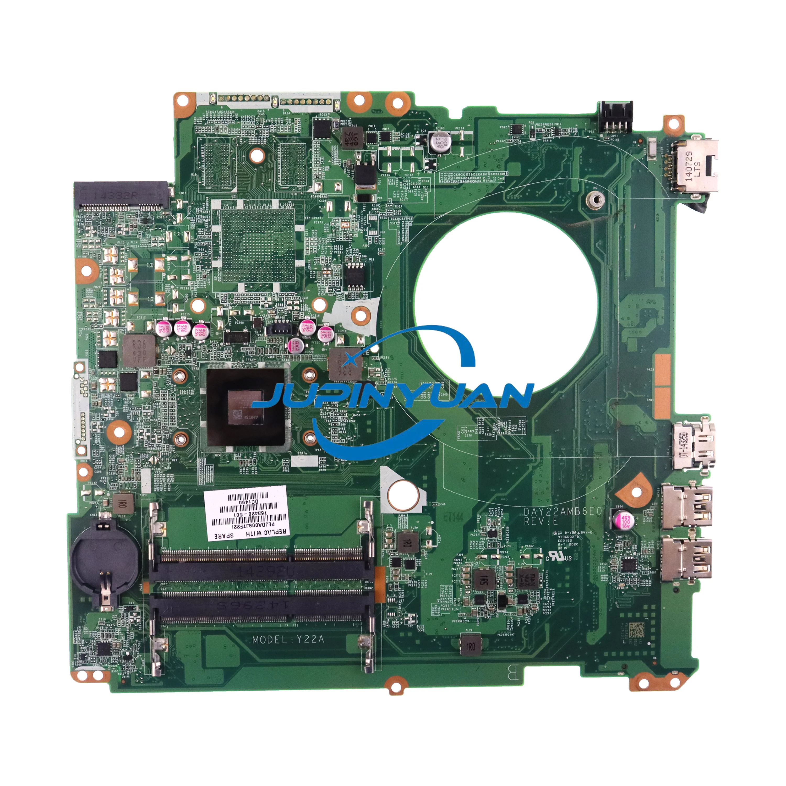 Placa-mãe Portátil para hp Pavilion Placa-mãe Totalmente Testada a 100 763420501 809986001 763421-501 763422-001 Day22amb6e0