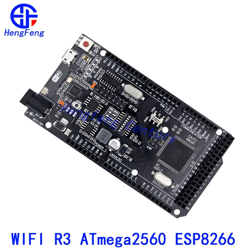 Mega2560 + Wifi R3 Atmega2560 + Esp8266 32Mb Di Memoria Usb-Ttl Ch340G. Compatibile Per Arduino Mega Nodemcu Per Wemos Esp8266