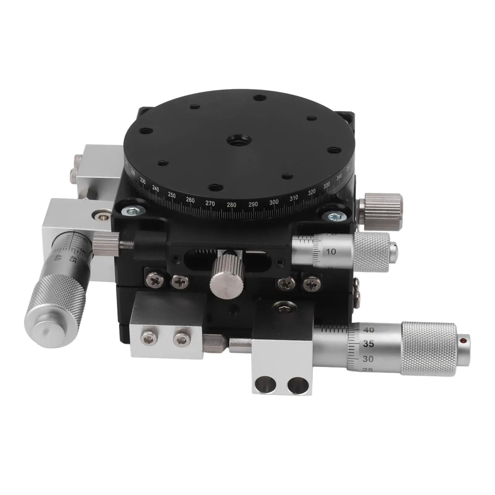 Adjustable Manual Linear Positioning Stage-High-Density Aluminum Tuning Platform for cnc with Strong Bearings