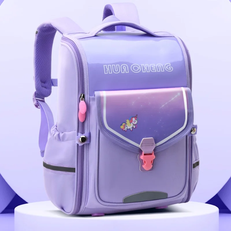 Grade 1-6 Students Children Cartoon Unicorn Astronaut Backpacks New Girls Boys Large Capacity British Style Fashion Schoolbags