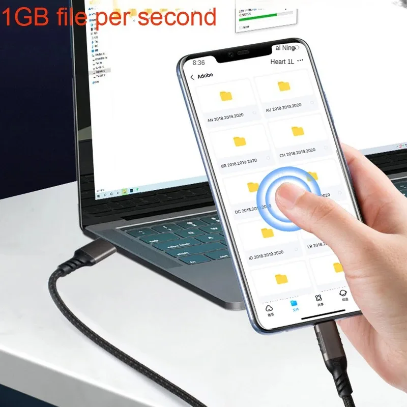 10Gbps USB3.2 Gen2 케이블 USB 3.0/3.1/3.2 케이블 USB A to USB Type C 데이터 전송 SSD 하드 디스크 케이블 3A 60W QC 3.0
