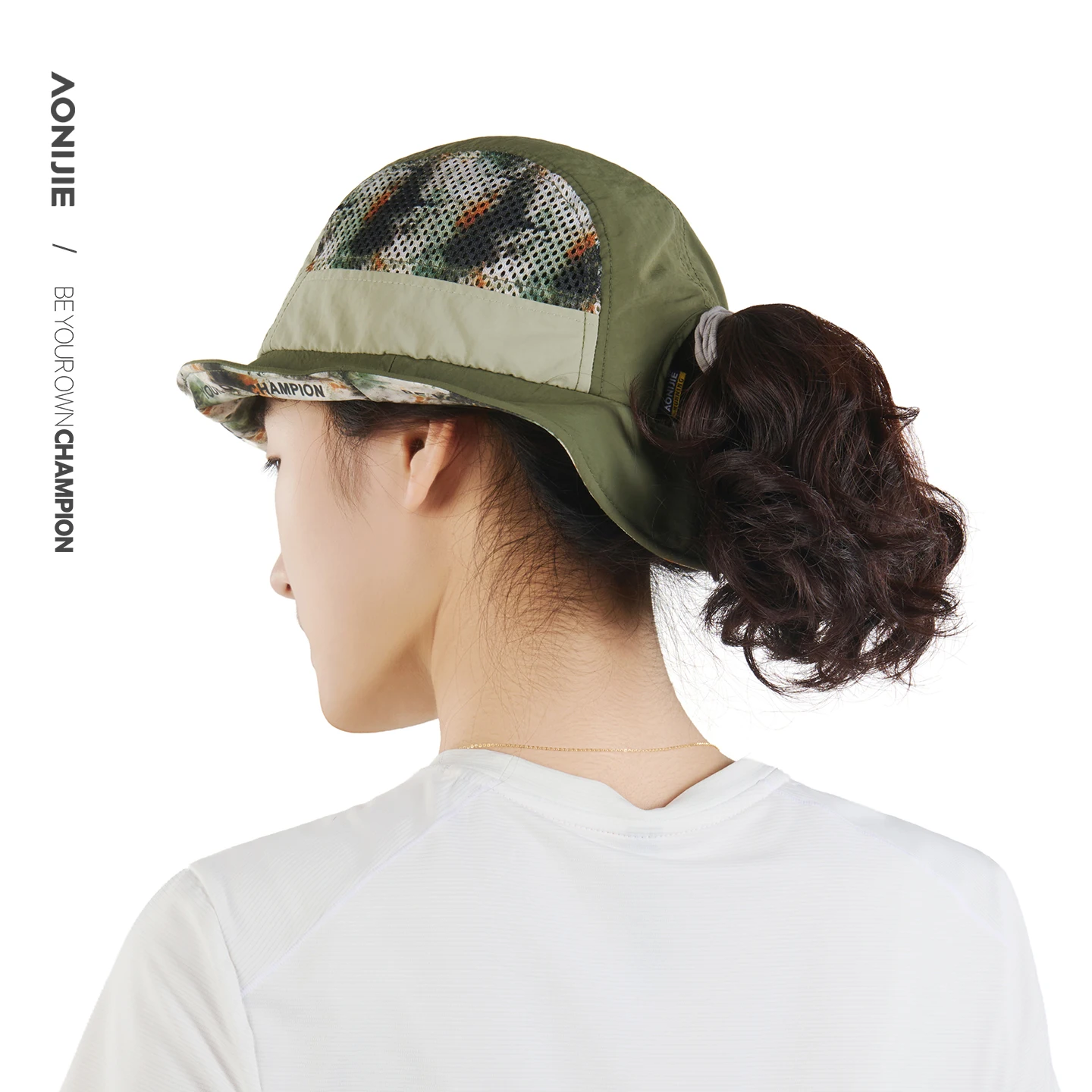 Aonijie 접이식 버킷 모자 야외 스포츠 태양 모자 여름 경량 통기성 트레일 러닝 하이킹 등산