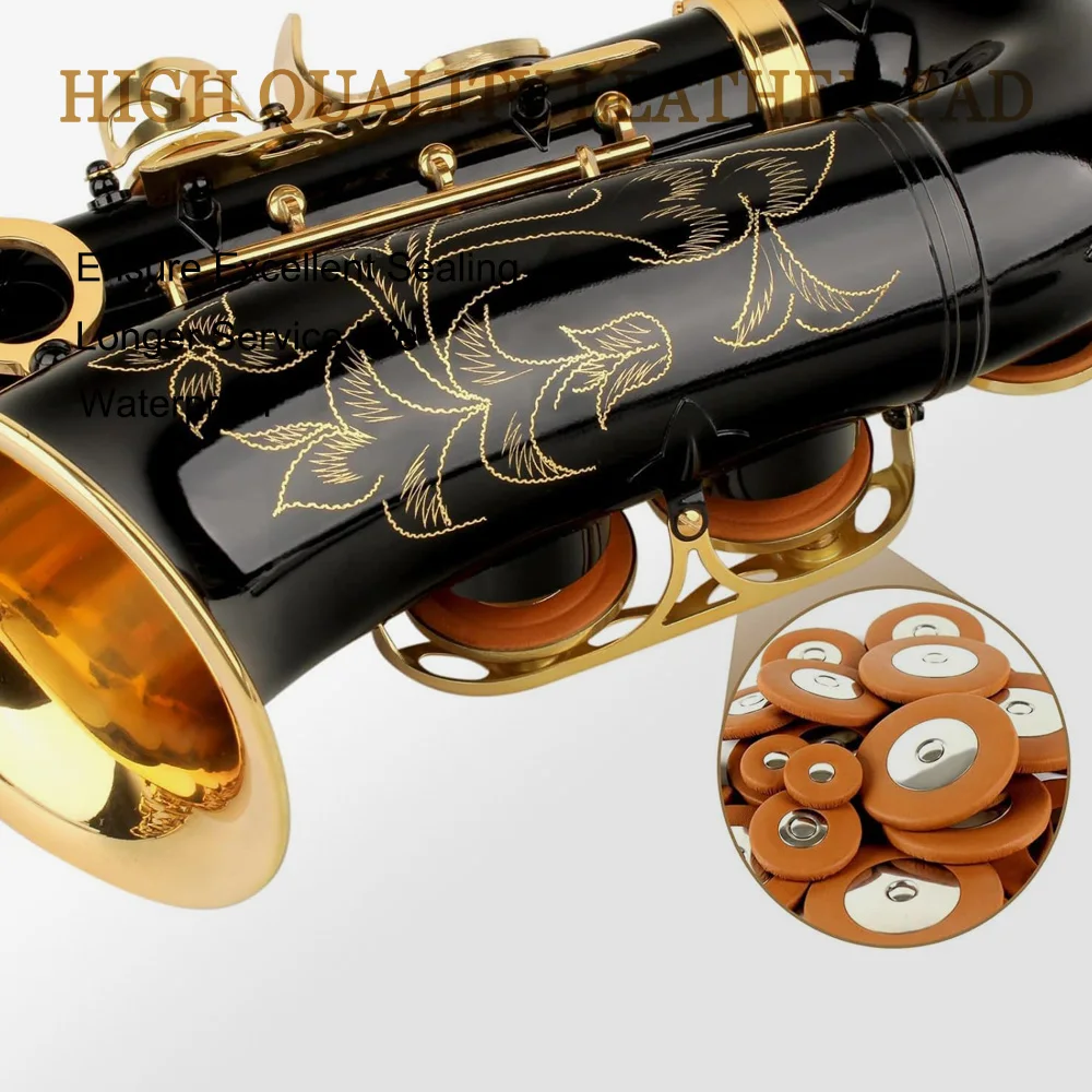 SLADE Black Gold Key Alto Saxophone Beginner Set for Adult Student Saxophone Eb Professional Brass with Woodwind Parts