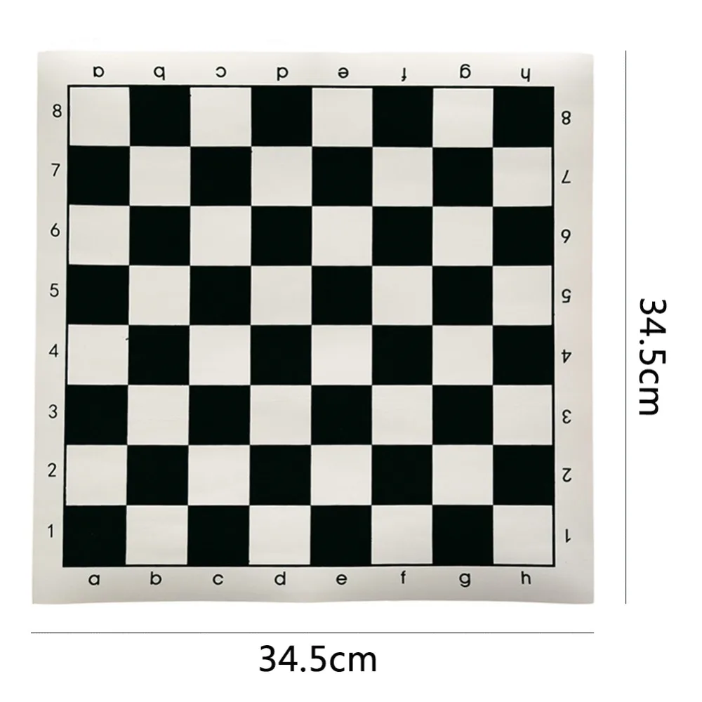 Board Game Foldable Chess Board Table Games Folding Chess Board Chess Pieces and Board 34.5x34.5cm/42x42cm Cotton+PU Leather Tournament Educational Chess Board For Children's Educational Games for board game,foldable chess board,table games,folding chess board,chess pieces and board