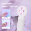 LINMANDA Mini UV Light Lamp Flashlight 12W UV Gel Glue Curing Lamp Handheld USB Rechargeable UV LED Nail Quick Drying Light 2