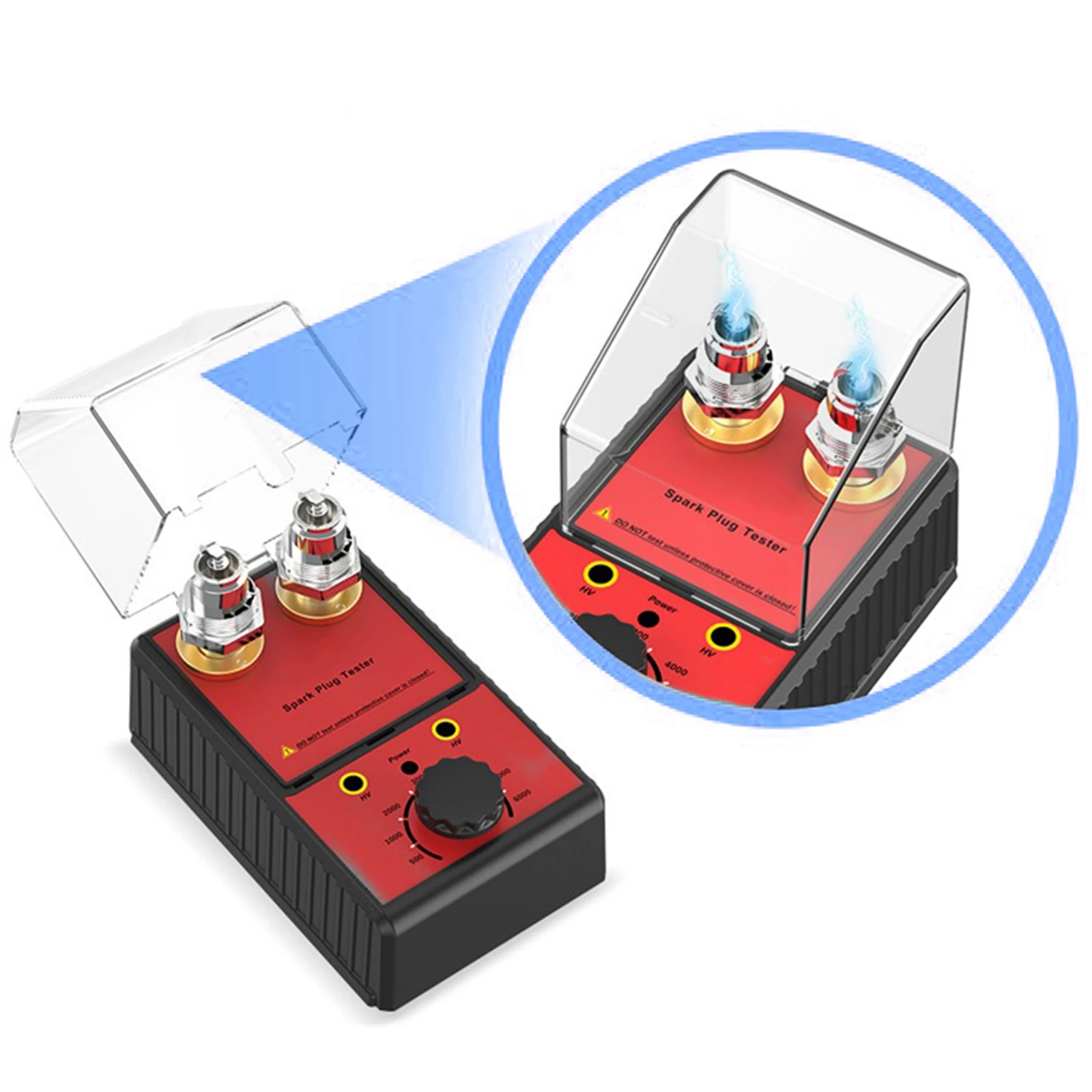 

12V Car Spark Plug Tester Ignition System Indicator Coil Detector Diagnostic Tools Car Accessories Automotive Spark Tester