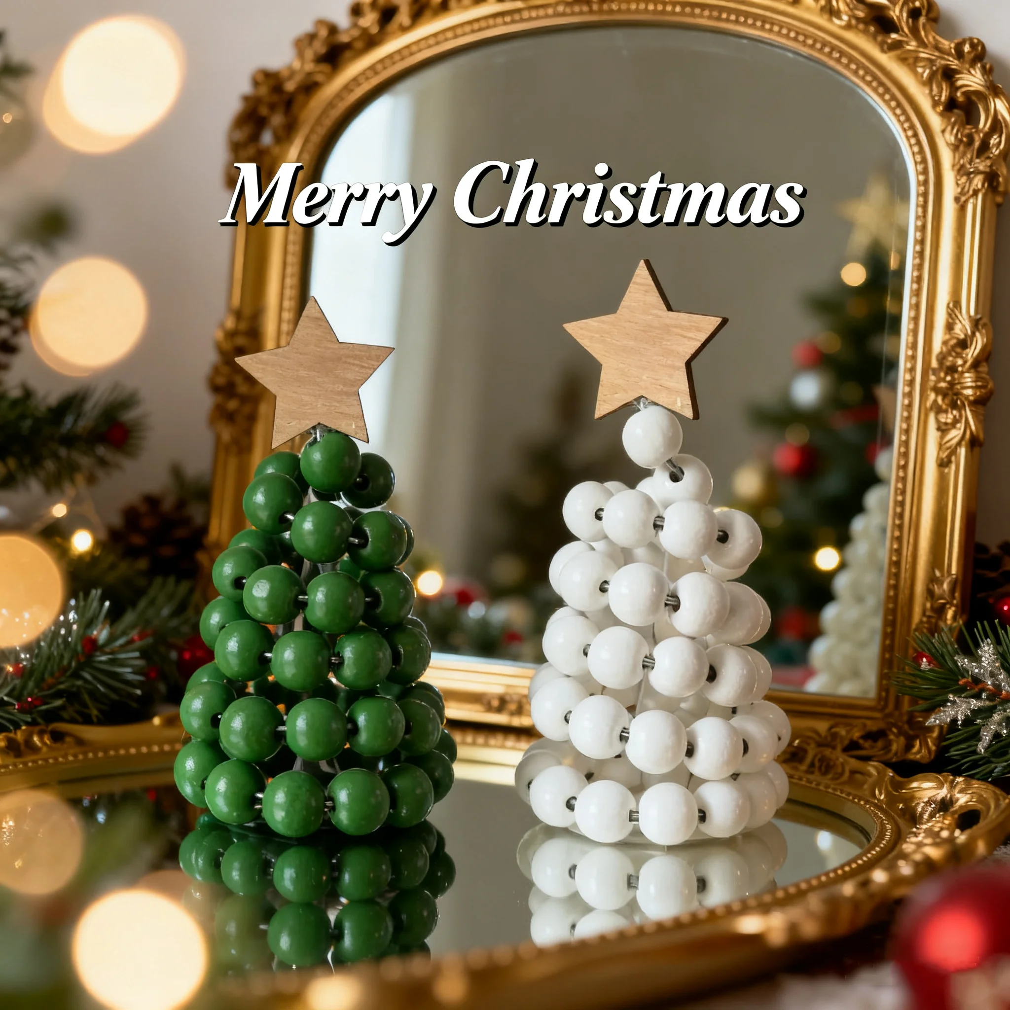 Christmas Decoration Creative Nordic Wooden Christmas Tree Desktop Ornament For Home Living Room Office Holiday Decor