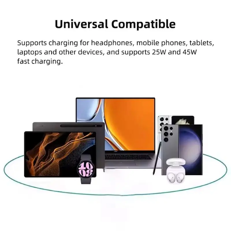 รูปสินค้า สายชาร์จ Type-C ชาร์จเร็ว 45W สำหรับ Samsung Galaxy หลายรุ่น