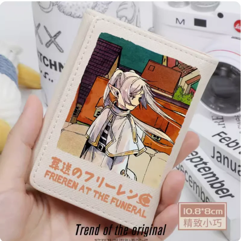 Anime Frieren at the Funeral Wallet Women Fold Bag Multi Card  Coin Pocket Holder Fashion Wallet Gift