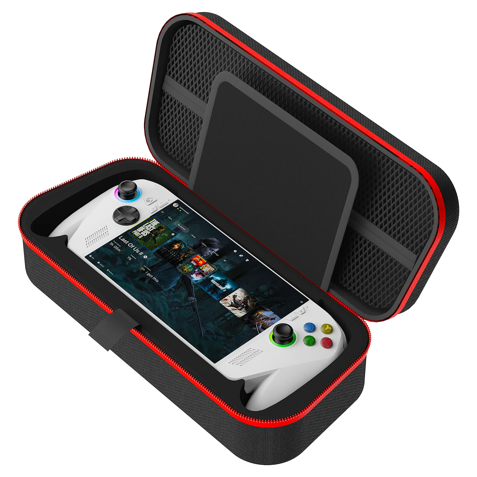 ASUS ROG XBOX Ally X 2025 호환 하드 캐리 케이스, ROG Ally X 콘솔 및 액세서리용 휴대용 여행 가방