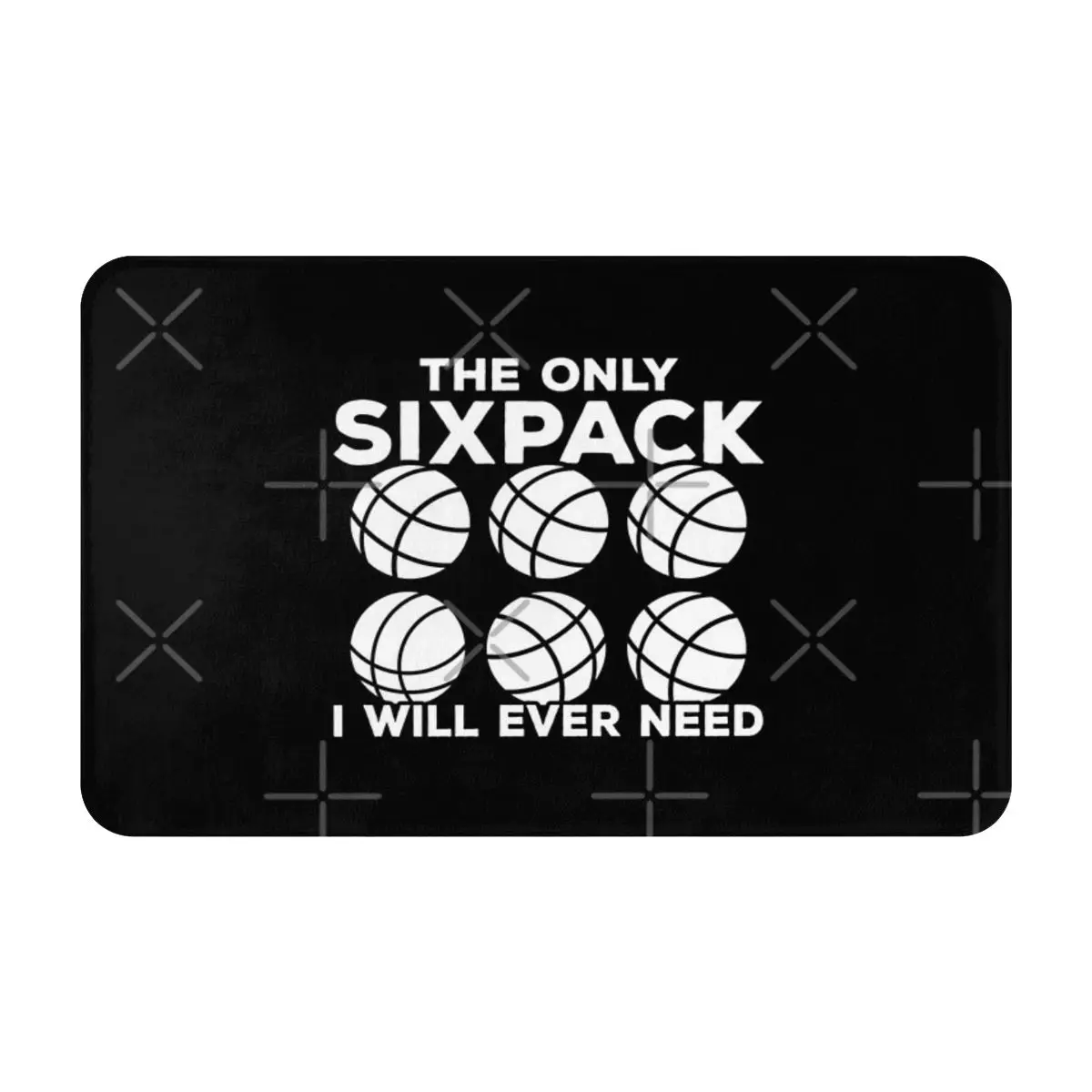 Bocce Sixpack Boccia Boule Petanque Boule A Tappeto Zerbino Tappetino Da Bagno