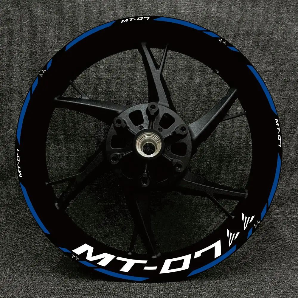 Adesivi Per Ruote Riflettenti Per Moto Mt07 I Nuovi E Vecchi Modelli Sono Comuni Set Di Logo Per Decalcomanie Per Cerchioni Per Yamaha Mt 07 2020 2021