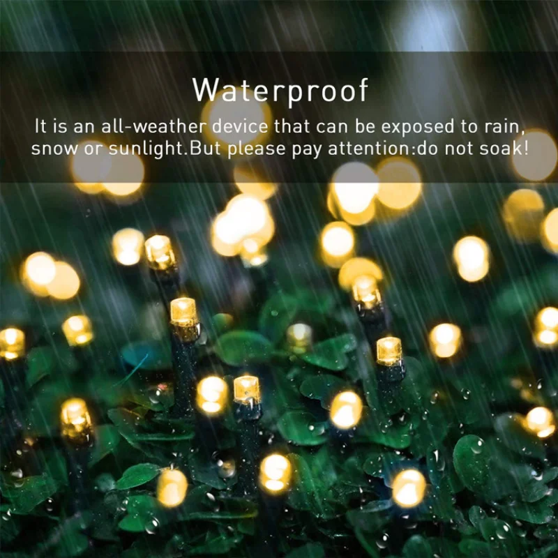 

Waterproof Fairy Garden String Lights Solar Lamp Christmas Decoration Street Garland 50/100/200/300 LEDs Solar Light Outdoor