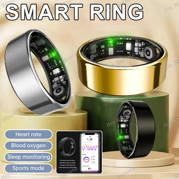 2026 New Smart Ring Men Women, Heart Rate Blood Oxygen and Sleep Monitor Smartring 5ATM Waterproof, Multi-sport Modes Smartring 1