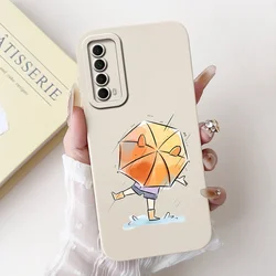 Elegant Printing Soft Silicone Shockproof Phone Case for Huawei P Smart 2021 (55)