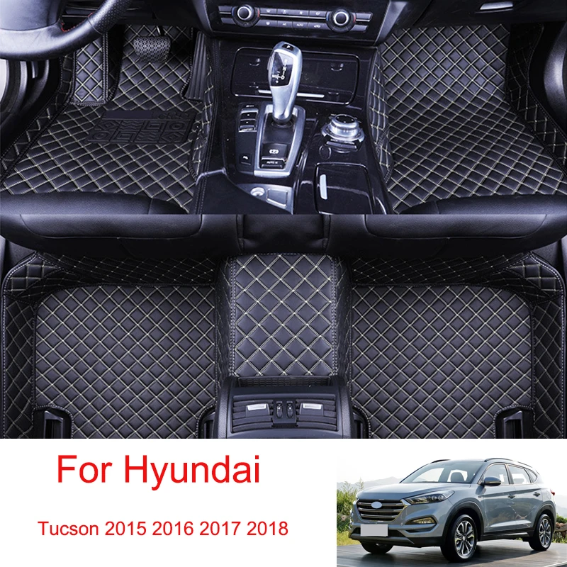 CustomCarFloorMatsForHyundaiTucson2015201620172018Leather