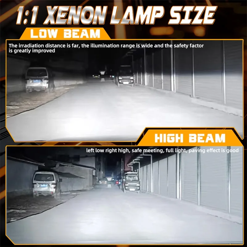 รูปสินค้า ไฟหน้า LED กำลังสูง H7 4000000LM สว่างไกล 12V สำหรับรถยนต์