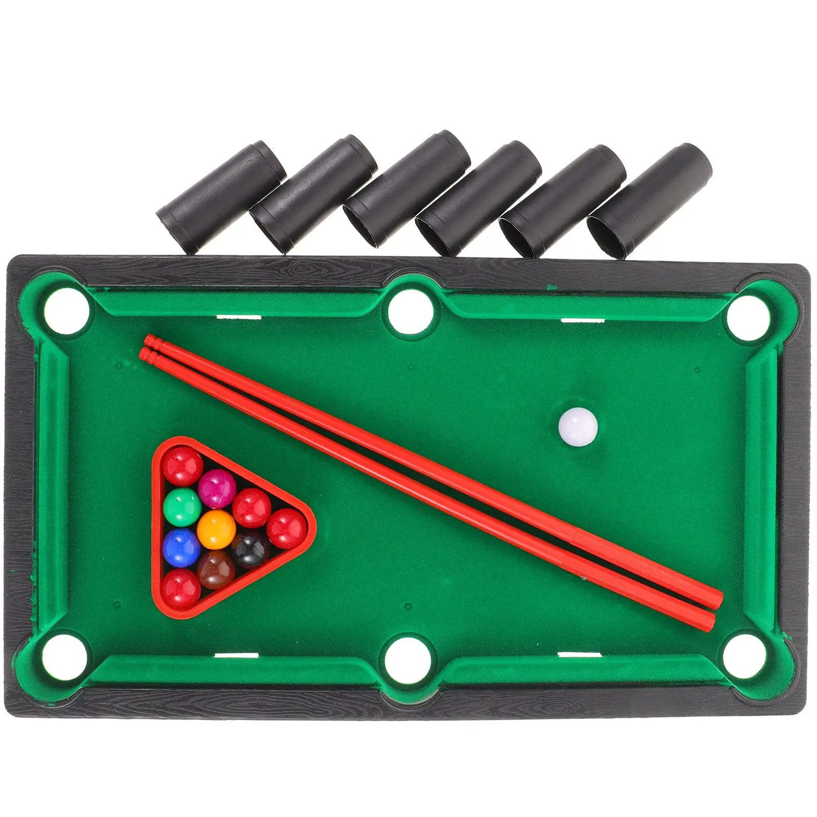 Mini Pool Table Prop Children Billiard Toy Desktop Adults Kids Tabletop Miniature Pool Table Game Puzzle Toy Building Blocks