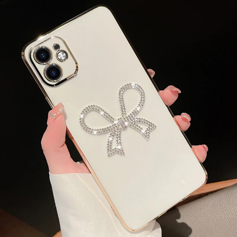 Bling Plting Morbido Cse Per Redmi 12C Note11S 11 Pro 12S 10C 10A 10s 9T 9s 9C 9A 8 8T A1 Plus Dimond Carino Arco Della Copertura_voghion.com