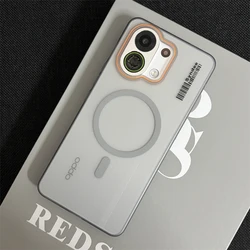 Matte Transparent Magnetic Shockproof Phone Case - Hard Shell Bumper Design for OPPO K13 Turbo (GRAY)