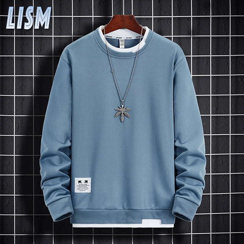 Tutumlar n sonbahar moda erkek Hoodies kat rahat o boyun kazak japonya 
