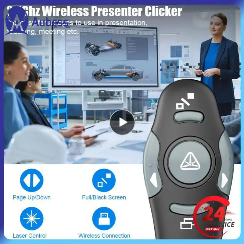 110PCS24GHzWirelessUSBPowerpointPresentationRemoteControlPPT