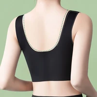 Women Lace Sport Bras Plus Size Seamless Bra Bralette Backless Lady Brassiere Vest Female Gathers Shock-Proof Wireless Top L-3XL 2