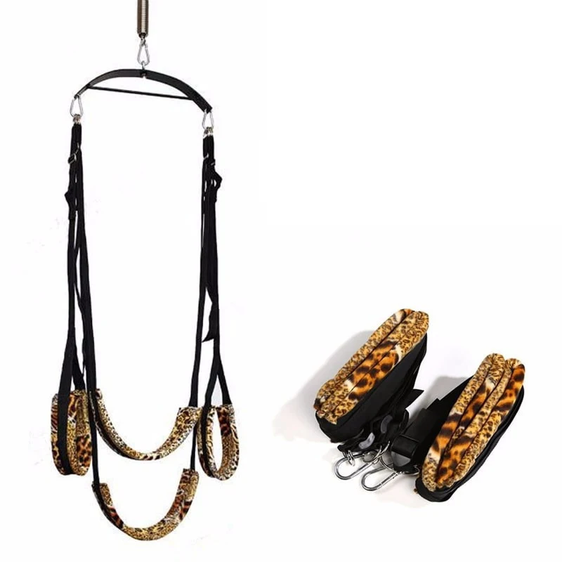 HESEKS Sex nylon swing BDSM Ankle Cuff Slave Soft Sex Furniture Fetish Bandage Swing Erotic Toys furniture sex shop 18