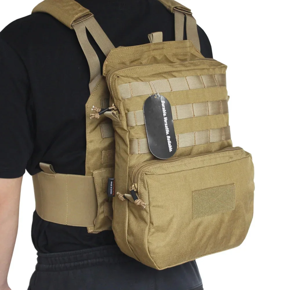 VULPO Tactical Vest Accessory Molle Water Bag Assault Combat Backpack EDC Airsoft Hunting Bag Vest Equipment 6