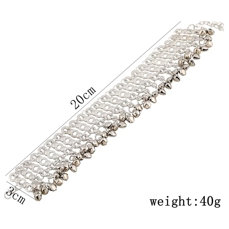 New Vintage Multi-layer Bells Ankle Bracelet Foot Jewelry Boho Summer Beach Barefoot Sandals Charms Anklet Women Accessories 5