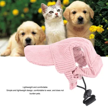 Corduroy Pet Sun Hat Dog Sun Hat  Pet Sun Hat Adjustable Corduroy Casual Pet Hat Lightweight Stylish Pet Hat for Dogs Cats 2
