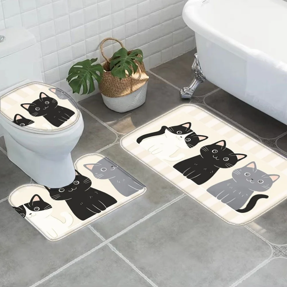 Three-Piece Bathroom Rug Set 1