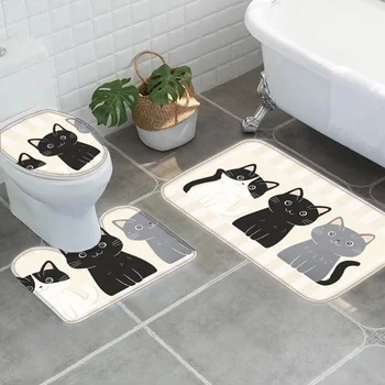 Three-Piece Bathroom Rug Set 1