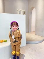 Sweat-shirt à capuche pour enfants, imprimé de dessins animés, unisexe, style européen, pour garçons et filles, printemps-automne 3